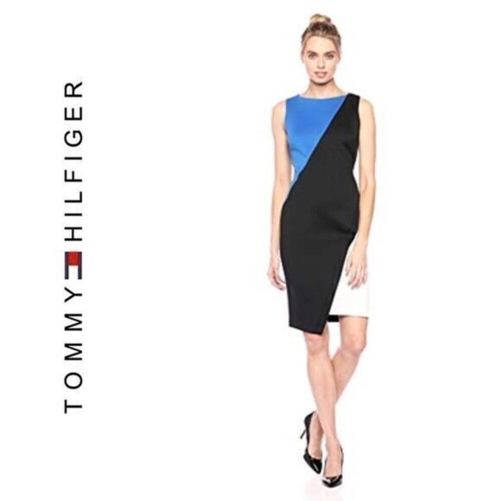 Tommy Hilfiger Scuba Hem Asymmetrical Dress NWT 10